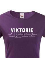 Dámské tričko k svátku s jménem Viktorie