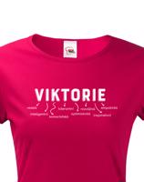 Dámské tričko k svátku s jménem Viktorie