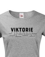 Dámské tričko k svátku s jménem Viktorie