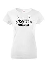 Dámské tričko kočičí máma - ideální dárek pro milovníky koček