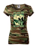 Dámské tričko Kočka a pes - vtipné tričko pro milovníky zvířat