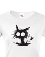 Dámské tričko kočko příšera  - ideální dárek pro milovníky koček