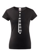 Dámské tričko - Kravata klavír