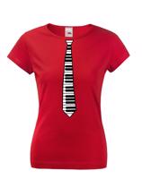 Dámské tričko - Kravata klavír
