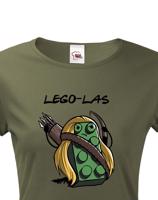 Dámské tričko Lego-Las. Skvělé jako dárek pro milovníky humoru.