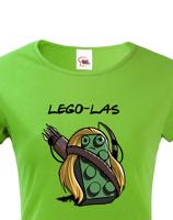 Dámské tričko Lego-Las. Skvělé jako dárek pro milovníky humoru.