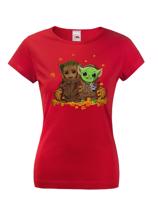 Dámske tričko Mistr Yoda a Groot - ideální pro každou fanynku