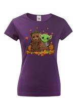 Dámske tričko Mistr Yoda a Groot - ideální pro každou fanynku