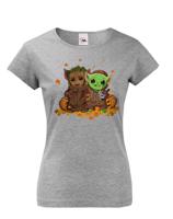 Dámske tričko Mistr Yoda a Groot - ideální pro každou fanynku