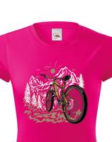 Dámské tričko Mountain bike - tričko pro milovníky cyklistiky