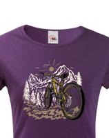 Dámské tričko Mountain bike - tričko pro milovníky cyklistiky