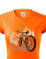 Dámské tričko Mountain bike - tričko pro milovníky cyklistiky