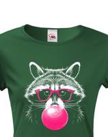 Dámské tričko - mýval - kvalitní potisk na triko