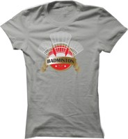 Dámské tričko na badminton Golden Badge
