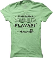 Dámské tričko na plavání Plavecká máma