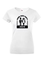 Dámské tričko na rozlučkovou párty Game over - ideální na rozloučení se svobodou