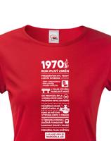 Dámské tričko narozeninové noviny 1970