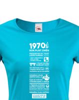 Dámské tričko narozeninové noviny 1970