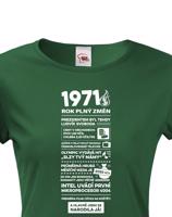 Dámské tričko narozeninové noviny 1971
