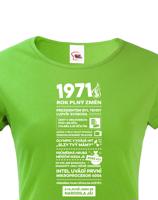 Dámské tričko narozeninové noviny 1971