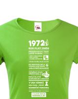 Dámské tričko narozeninové noviny 1972
