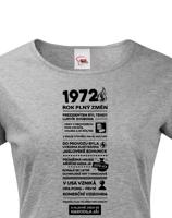 Dámské tričko narozeninové noviny 1972