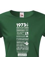 Dámské tričko narozeninové noviny 1973
