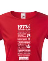 Dámské tričko narozeninové noviny 1973
