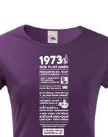 Dámské tričko narozeninové noviny 1973