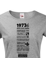 Dámské tričko narozeninové noviny 1973