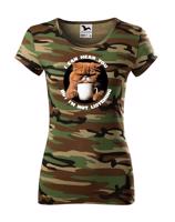 Dámské tričko Naštvaná kočka - vtipné tričko