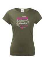 Dámské tričko nejlepší babička - ideální dárek k narozeninám pro babičku