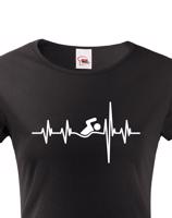 Dámské tričko Nejlepší Trenér Tep - skvělý dárek pro plavce