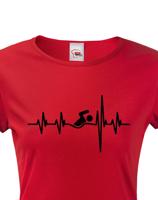 Dámské tričko Nejlepší Trenér Tep - skvělý dárek pro plavce