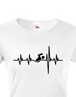 Dámské tričko Nejlepší Trenér Tep - skvělý dárek pro plavce