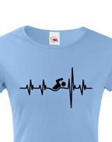 Dámské tričko Nejlepší Trenér Tep - skvělý dárek pro plavce