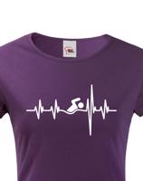 Dámské tričko Nejlepší Trenér Tep - skvělý dárek pro plavce