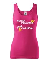 Dámské tričko nejsem princezna, jsem cyklistka jako skvělý dárek