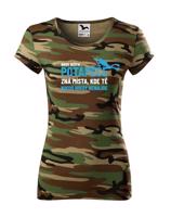 Dámské tričko Nikdy neštvi potápeče  - ideální dárek