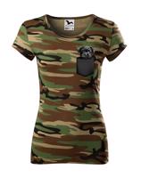 Dámské tričko Opičí pinč v kapsičce - kvalitní tisk a rychlé dodání