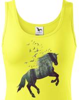 Dámské tričko - Potisk koně