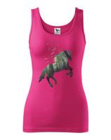 Dámské tričko - Potisk koně