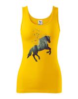 Dámské tričko - Potisk koně