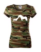 Dámské tričko - Potisk kůň a pes