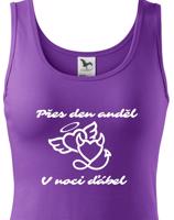 Dámské tričko přes den anděl, v noci ďábel