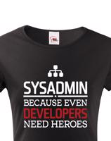 Dámské tričko pro administrátory, správce sítě