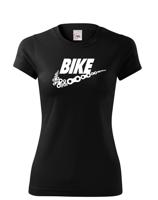 Dámské tričko pro cyklisty BIKE - vtipná parodie známé značky
