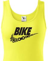 Dámské tričko pro cyklisty BIKE - vtipná parodie známé značky