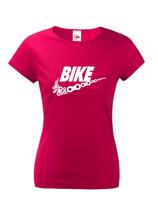 Dámské tričko pro cyklisty BIKE - vtipná parodie známé značky