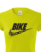 Dámské tričko pro cyklisty BIKE - vtipná parodie známé značky